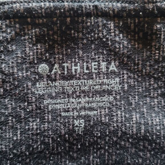 Athleta Women's XSmall Delancey Herringbone Activewear Tight Travel Pant legging - Picture 5 of 13